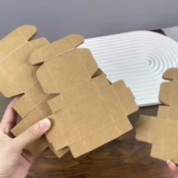 10/20PCS 6 Size Jewelry Organized Packaging Kraft Paper Box Necklace Earring Storage Wholesale Supplier
