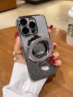 Samsung S24FE Case Luxury with bracket Glitter Case For Samsung Galaxy Note 20 Ultra 10 S24 S23 S22 S21 S10 S9 Plus Case Holder