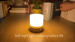 Timer Night Light Small LED Bedroom Bedside Table Lamp Baby Breastfeeding Dimmable Sleeping Usb Charging Warm White Mood Light