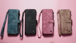 CaseMe Flip Leather Phone Case For Samsung Galaxy Z Fold 8 7 6 5 4 3 S26 Ultra S25 FE S24 Plus S23 S22+ Zipper Wallet Card Cover