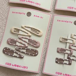 6Pcs New Korean Candy Girl Kids BB Clips Simple Cute Polka Dot Love Star Water Droplet Metal Hair Clip Children Hairpin Headwear