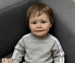 NPK 25'' Unfinished Large Size Reborn Zoe DIY Doll Kit Lifelike Already Painted 3D Skin Visible Veins Parts