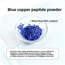 Cosmetic Grade 99% Pure Copper Tripeptide-1 GHK-Cu, Skin Rejuvenation Anti-Aging for DIY Serum, Cream Enhance Elasticity