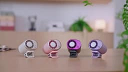 Semiconductor Cooling Car Fan Outdoor Portable Usb Clip On Portable Desk Fan With Led Display 360 Rotation Quiet For Car Camping