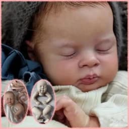 18 Inch Already Painted Kits/Unpainted Blank Kits Esenia Lifelike Reborn DIY Doll Parts With Cloth Body Collectible Art Doll