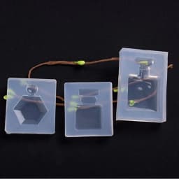 New 1PCS Perfume Bottle Charms UV Resin Liquid Epoxy Silicone Combination Molds for Necklace Making Jewelry