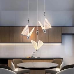 Modern Pendant Lights Butterfly Led Chandelier Ceiling Lamp Bedside Living Dining Room Kitchen Island Decor Hanging Fixture