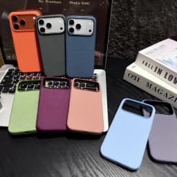 For iPhone 18 17 16 15 Pro Max Plus Air Tech Woven Magnetic Case For MagSafe Shockproof Soft Edge Raised Camera Protection