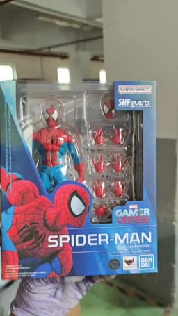 Shfiguarts Marvel Spider Man Fighting Version Articulated Action Figure Collectible For Adult Collection Home Desktop Display