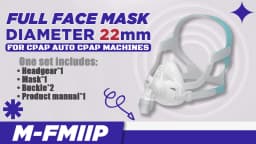 Resoxy FMIIP CPAP Mask Full Face Mask Auto CPAP APAP BIPAP Silicone Anti Snoring Sleep Apnea Sleep Aiding Respirator Mask