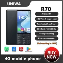 DOOV R70 4G Touch Screen Keypad Smartphone without Camera 6GB+128GB 2600mAh 4.0 Inch Android Hebrew keyboard Celltphone