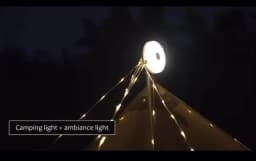 LED Camping Lamp Strip Atmosphere 10M Length Waterproof Recyclable Light Belt Outdoor Garden Decoration Lamp for Tent Room