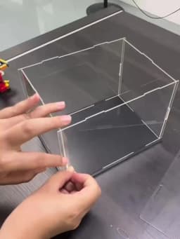 1pc Clear Acrylic Display Case Dustproof Toys Figures Car Trucks Vans Model Box Collection Storage Organizer Countertop Show Box